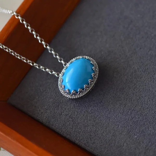Turquoise Halo Pendant - 图片 3