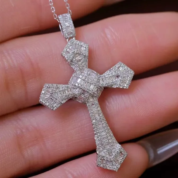 Cross Diamond Pendant - 图片 2