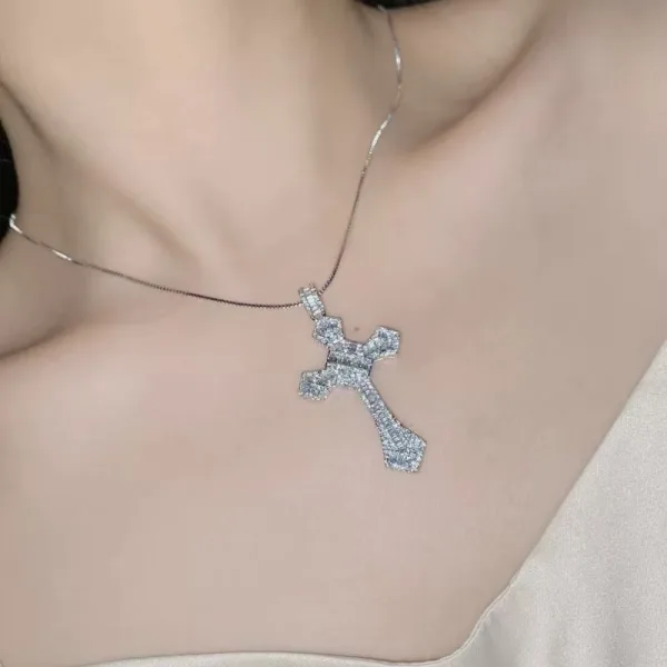Cross Diamond Pendant - 图片 4