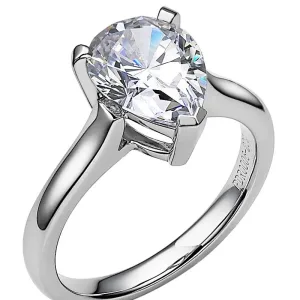 Aquamarine Teardrop Ring