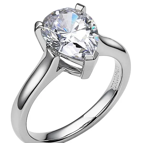 Aquamarine Teardrop Ring