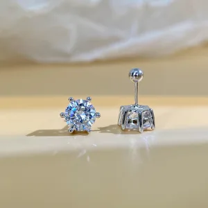 1 Carat Six-Prong Diamond Stud Earrings