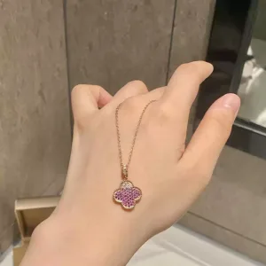 Four-Leaf Clover Diamond Pendant