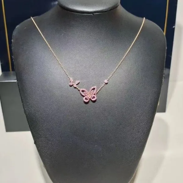 Butterfly Gemstone Necklace - 图片 2