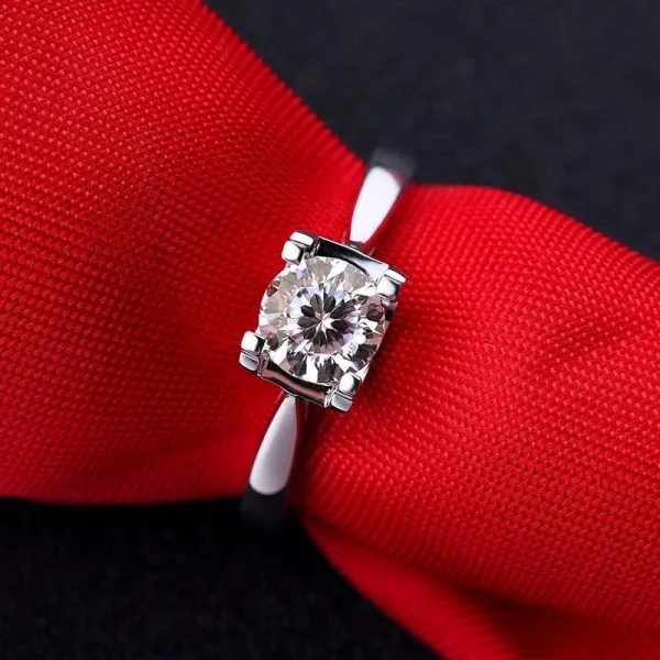 0.50ct Diamond Bull Head Ring - 图片 3