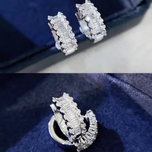 Galaxy Diamond Hoop Earrings